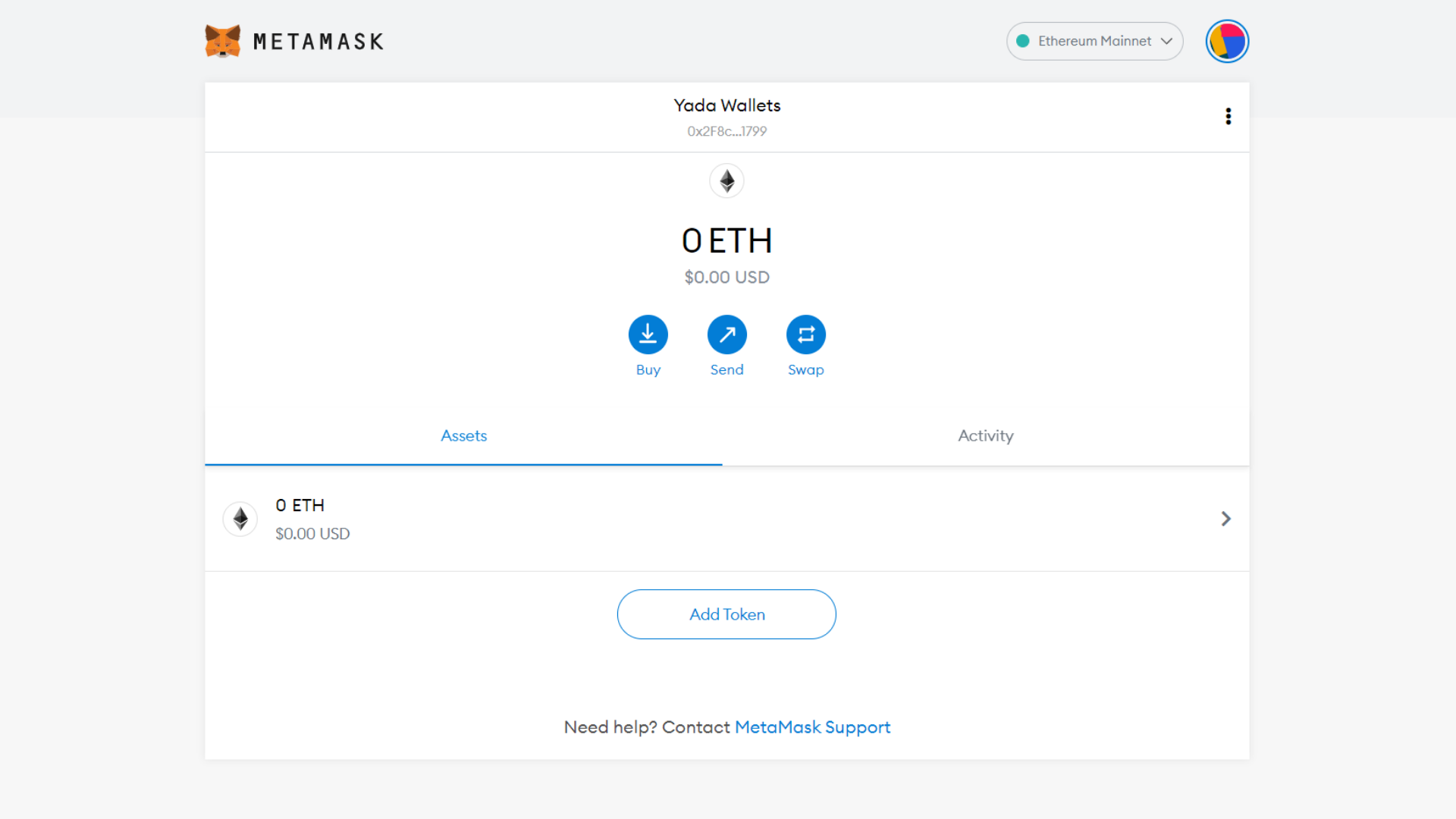 Yada | How to add Energy Web Chain to MetaMask