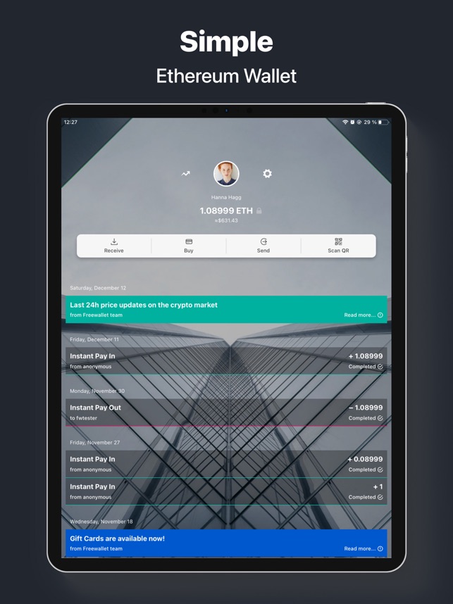 ‎Ethereum Wallet - HB Wallet on the App Store
