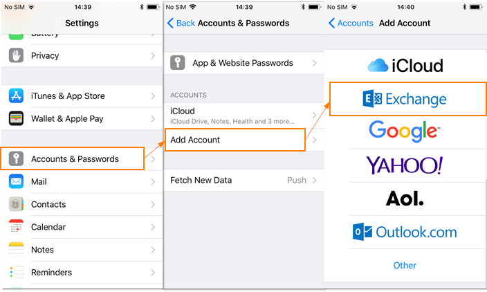 Add Exchange Online (Office ) accounts to iPhone or iPad