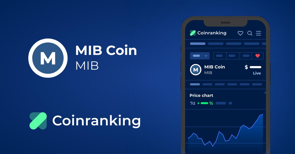 MIB Coin Price Today - MIB Price Chart & Market Cap | CoinCodex
