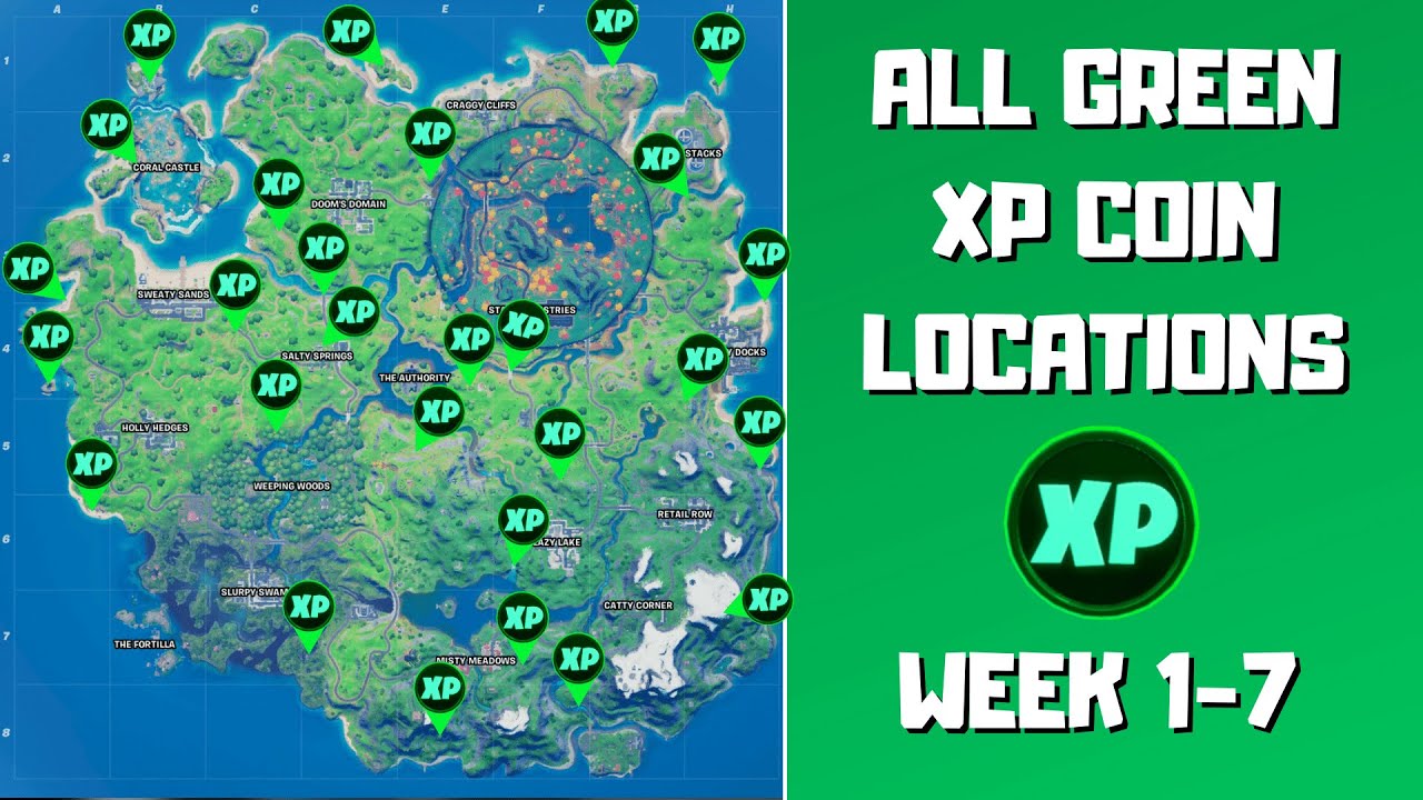 Fortnite Season 3 XP Coin Locations - Maps for All Weeks! - Pro Game Guides