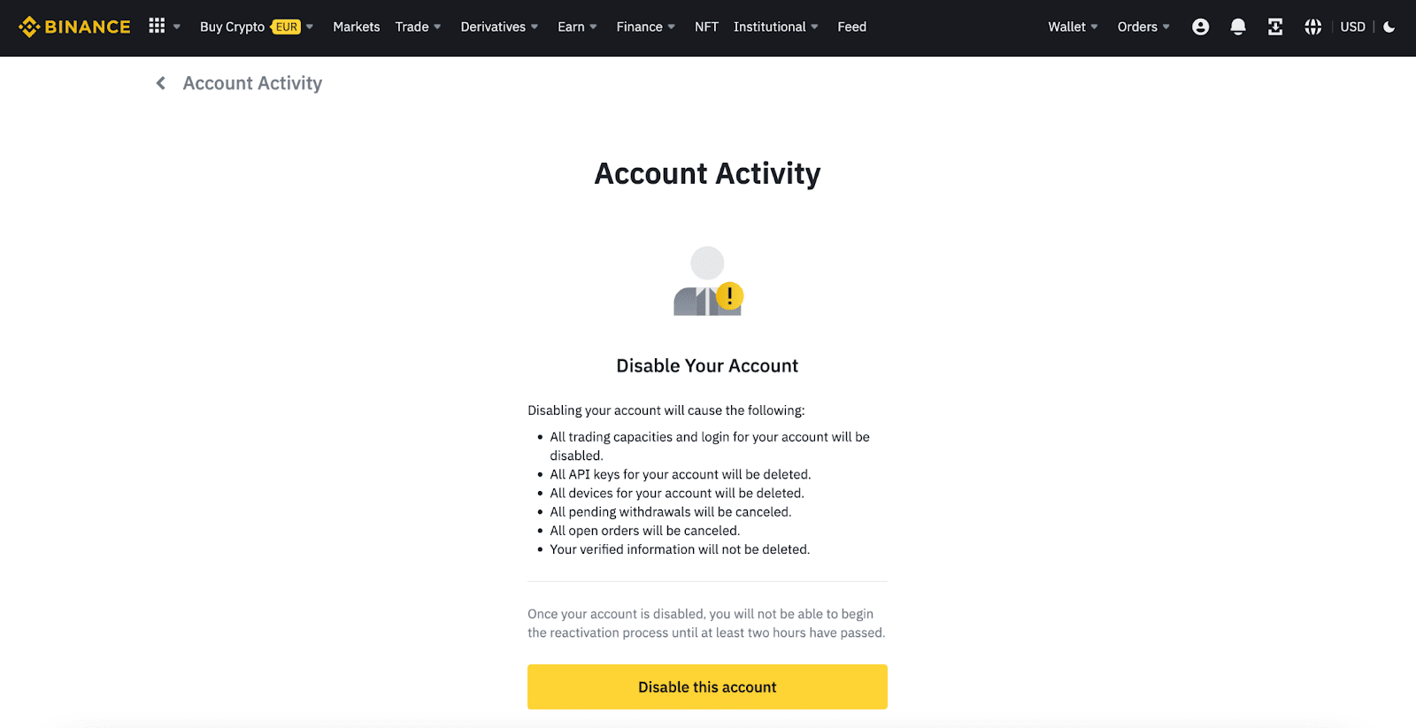 How to Delete Binance Account in 