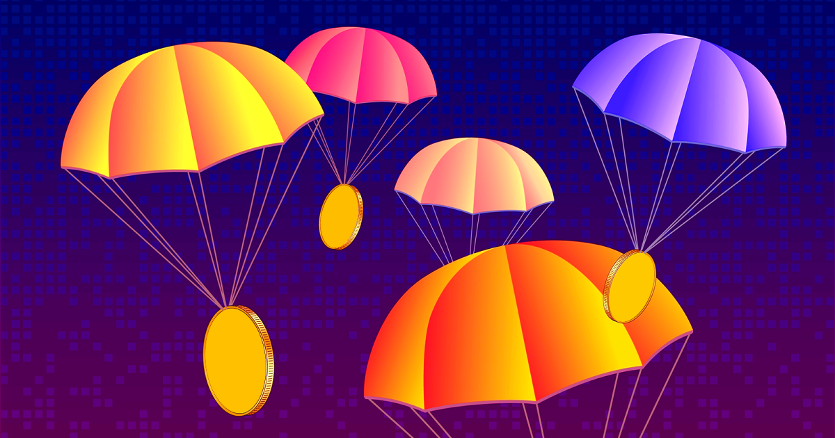 What are airdrops in cryptocurrency?