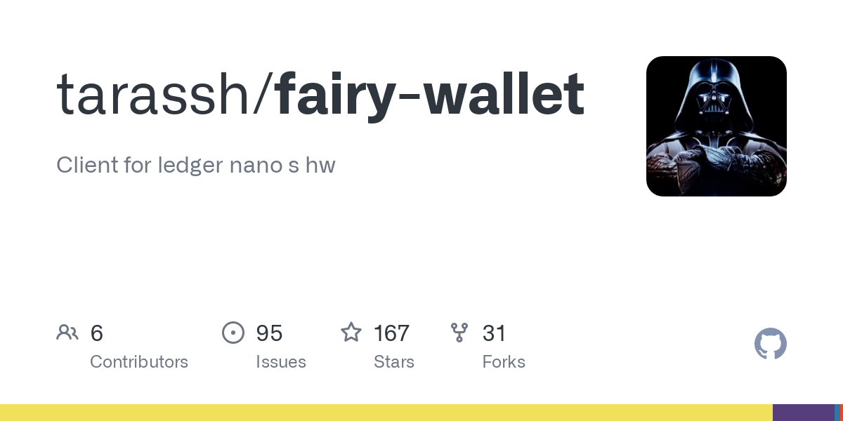 Fairywallet EOS · Issue # · tarassh/fairy-wallet · GitHub