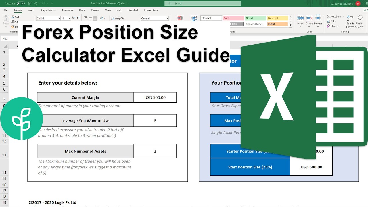 Forex Trading Income Calculator – Download Excel spreadsheet | The Financial Investor's Corner