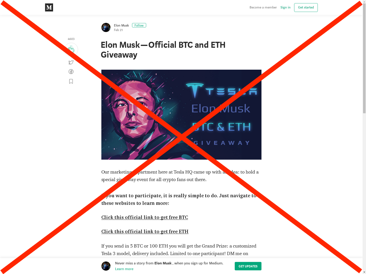TikTok flooded by 'Elon Musk' cryptocurrency giveaway scams