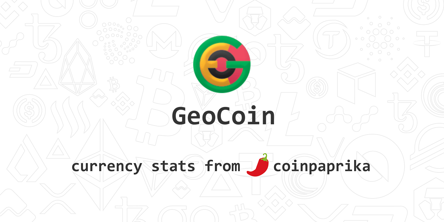 GeoCoin - Live GeoCoin price and market cap