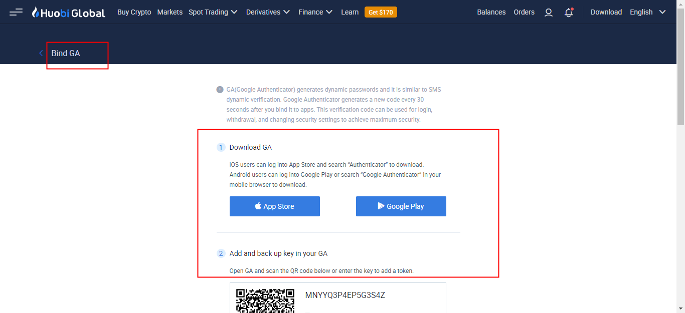 Google authentication of huobi exchange - Google Account Community