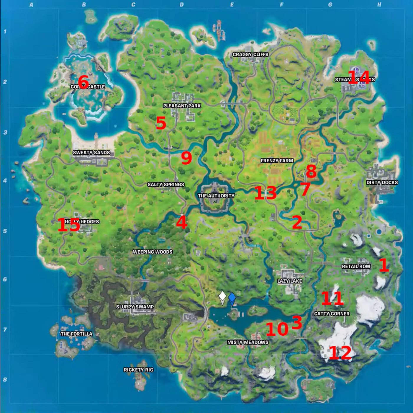 All XP Coin Locations - Fortnite Chapter 2 Season 5 - Green, Blue, Purple, Gold - Gamepur