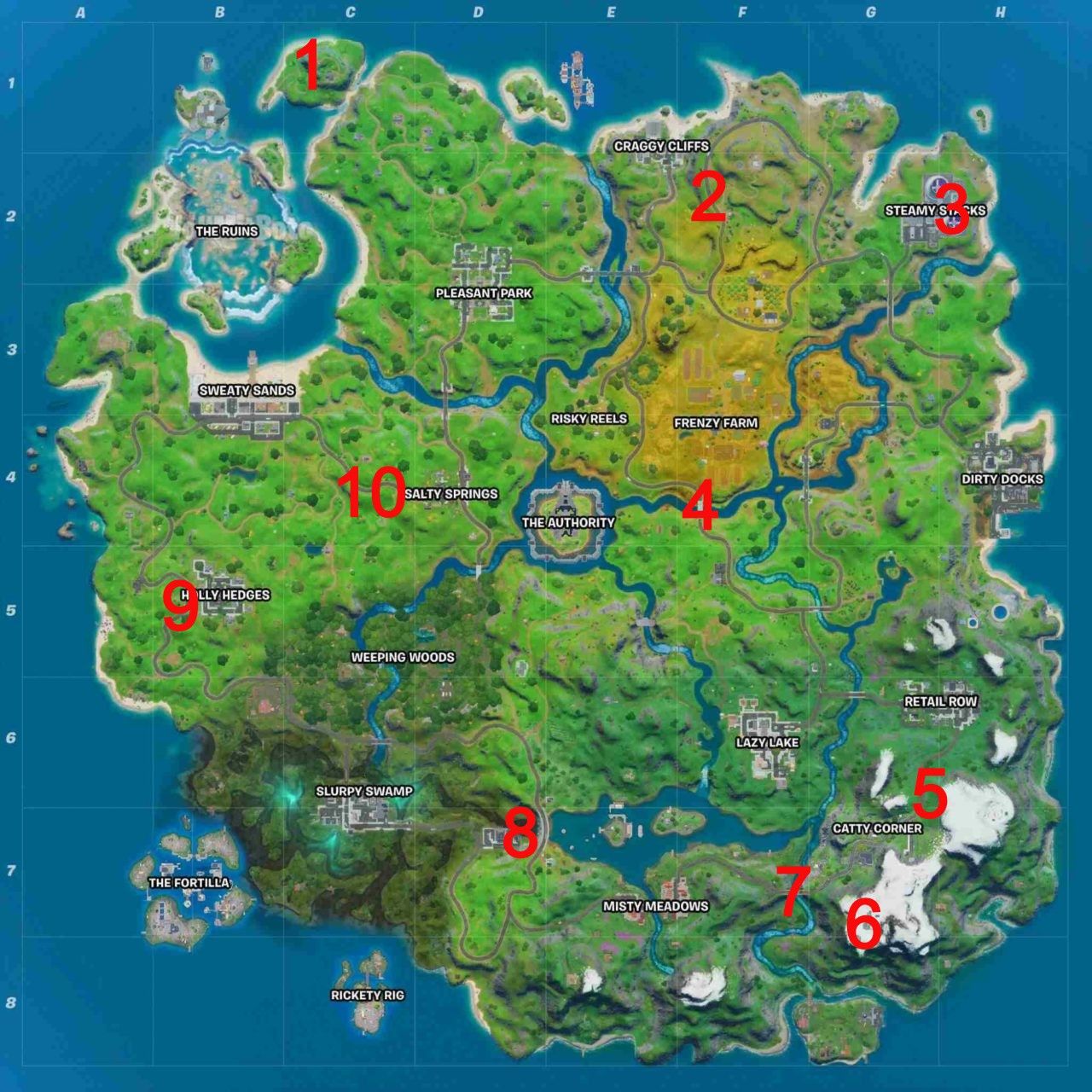 Fortnite: All XP Coins Locations For Week 6 - EssentiallySports