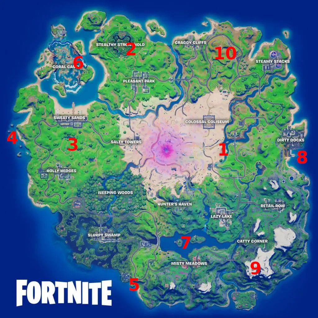 Fortnite Chapter 2 | Season 5 | Week 12 | XP Coins Locations - Pro Game Guides