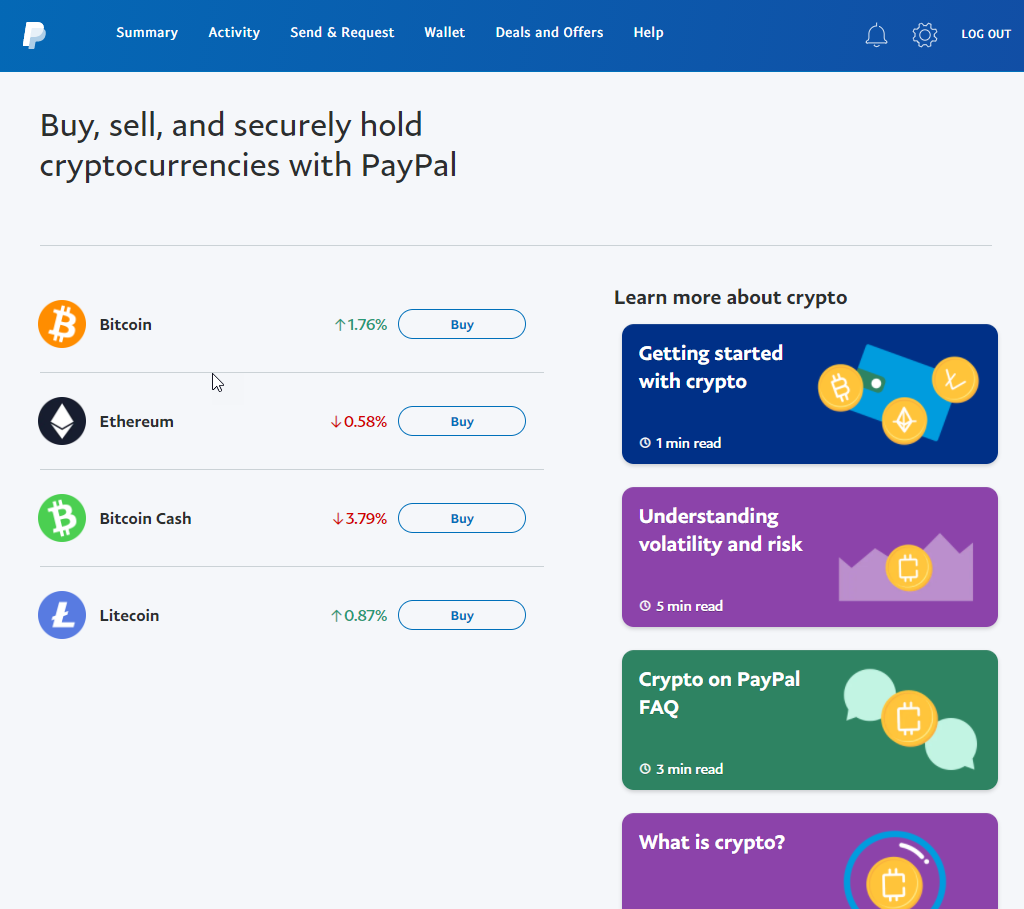 How to Buy and Sell Crypto With PayPal - NerdWallet