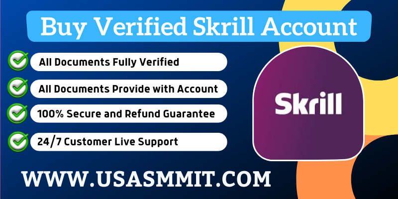 Buy Verified Skrill Accounts - % USA,UK Document Verified