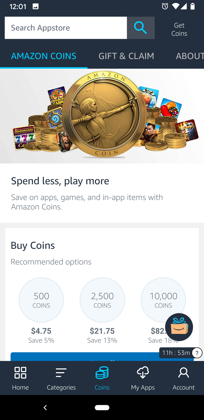 Amazon Coins: SAVE 20% on Amazon Apps and Games!