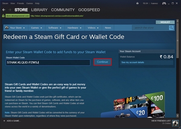 Gaming | Steam Wallet