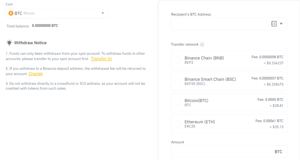 How To Transfer Cryptocurrency From Binance To Coinbase