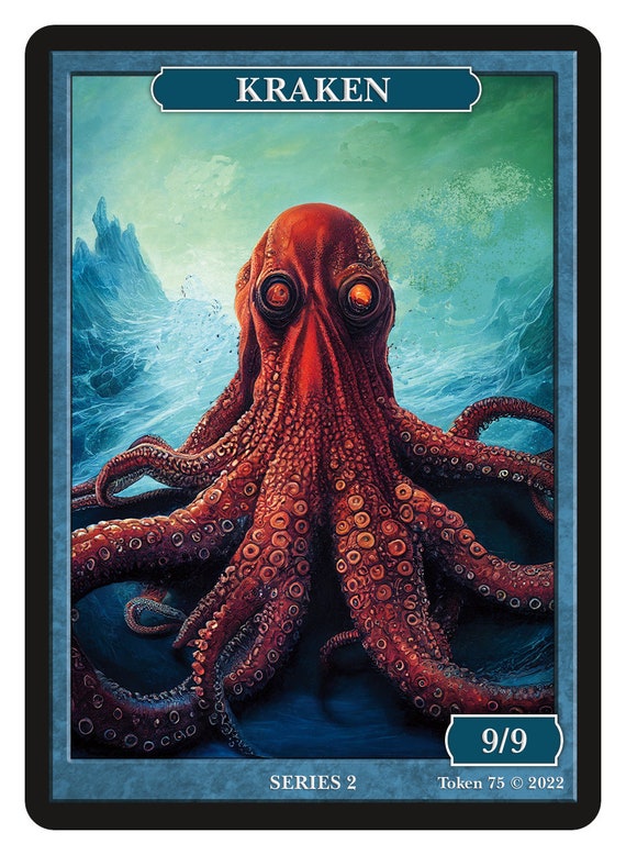 Kraken Token Print - Original Magic Art