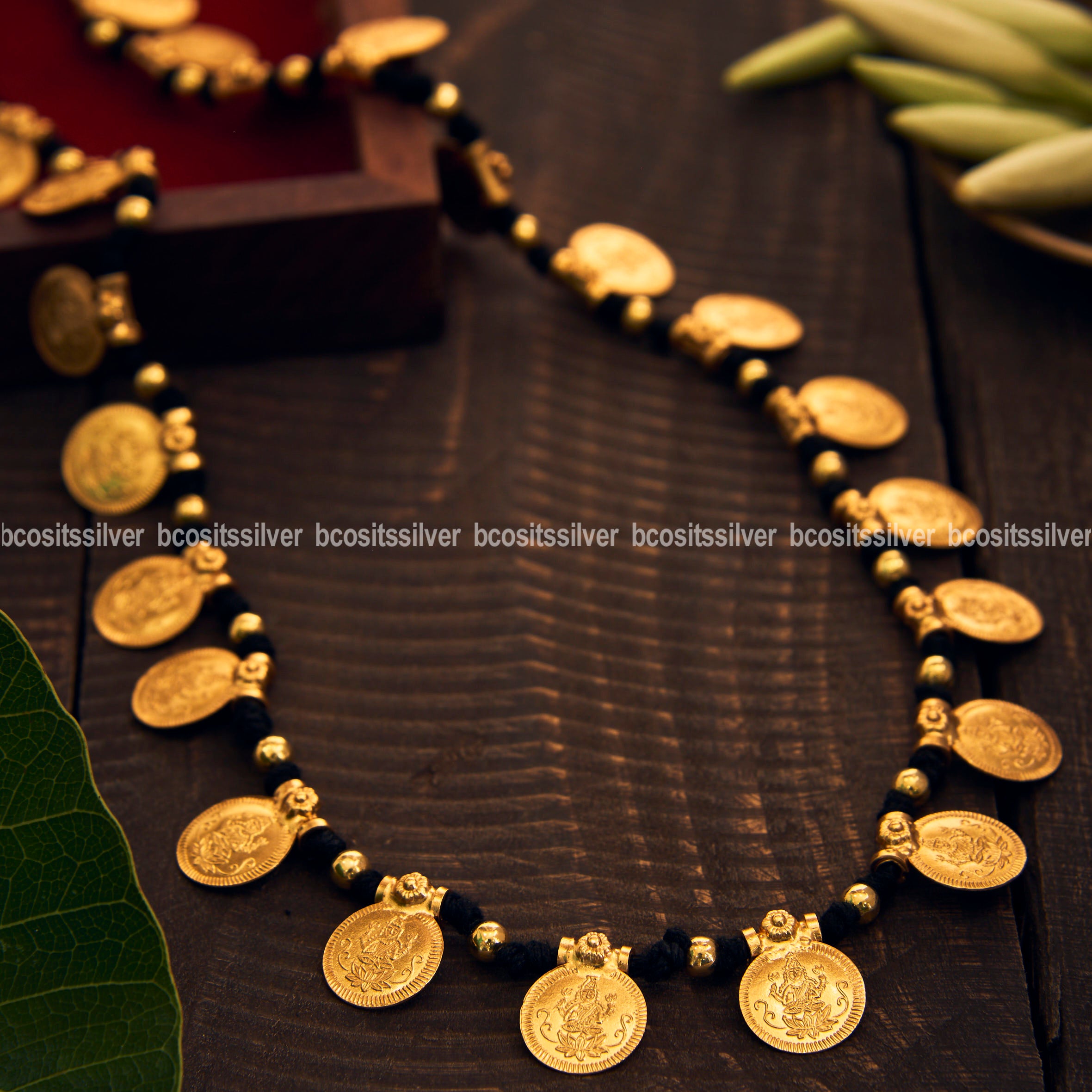 Laxmi coin necklace - Radhas Creations - 