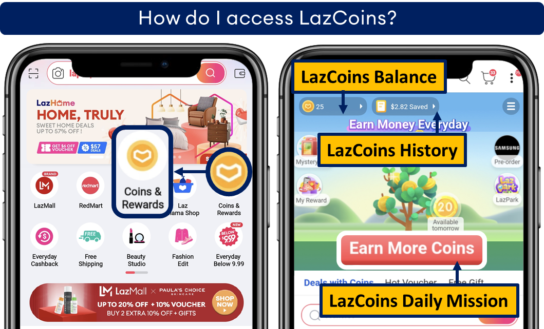 Redeeming LazCoins Discounts | Lazada