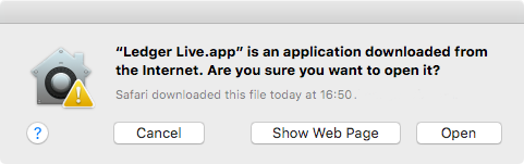 Mac App 'Ledger Live' v Download