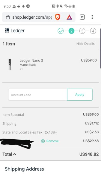 $50 Off Ledger Promo Code, Coupons (1 Active) March 