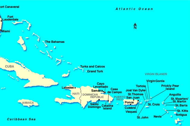 Caribbean Islands - A Complete List of Islands in the Caribbean