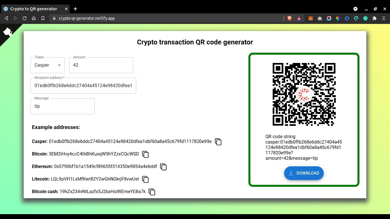 Bitcoin QR Code Generator | QR Code Generator