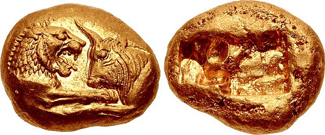 ANCIENT LYDIANS WERE THE FIRST TO PRODUCE THE GOLD COIN