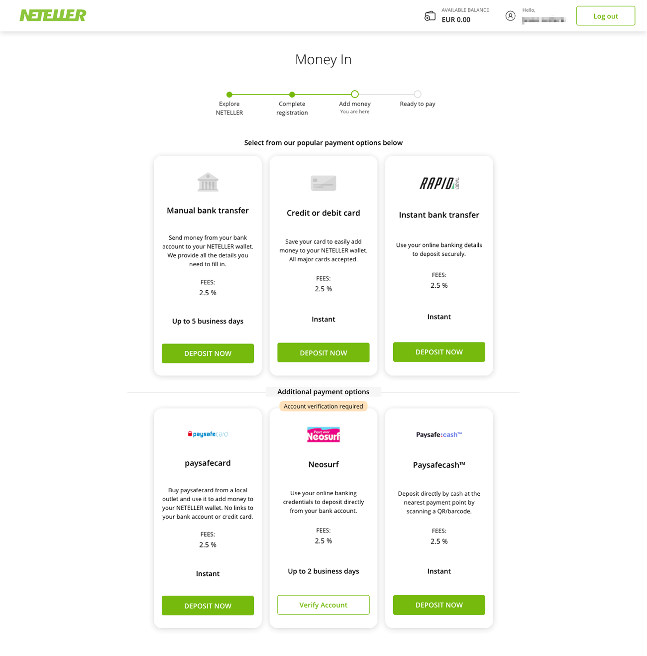 Crypto Update - NETELLER