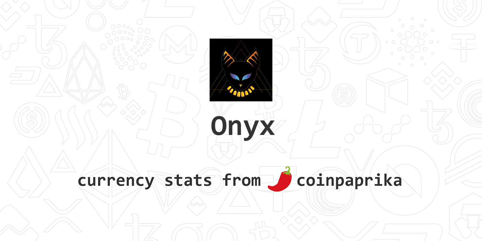 OnyxCoin Price Today - ONYX to US dollar Live - Crypto | Coinranking