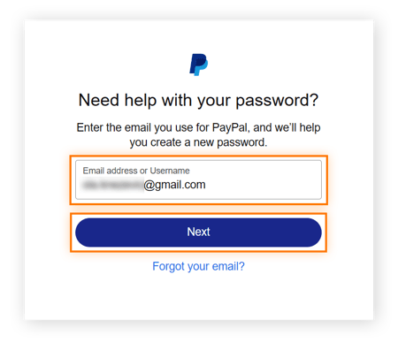 How do I reset my password if I forgot my email address? | PayPal US