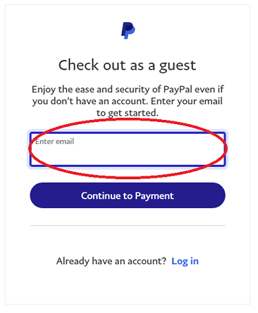 PayPal checkout with Debit/Credit Card