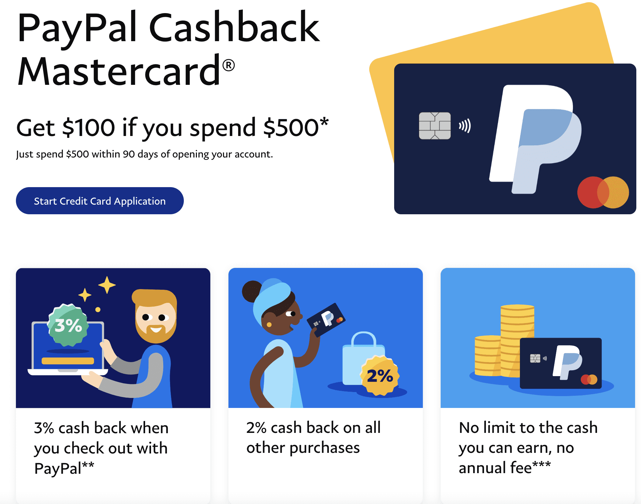 $ PayPal Cashback Card Bonus | BonusCoach