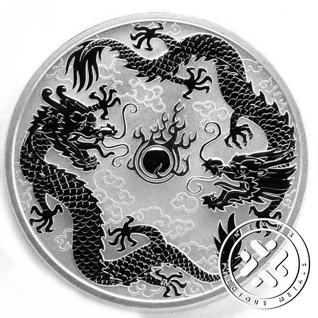 Double Dragon 1oz Silver Proof Coin - Presented by The Coin Company