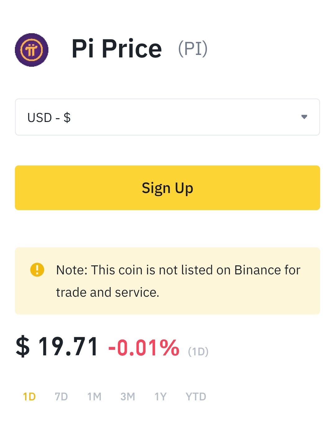 Pi to USD Price Converter & Calculator, Live Exchange Rate | CoinBrain