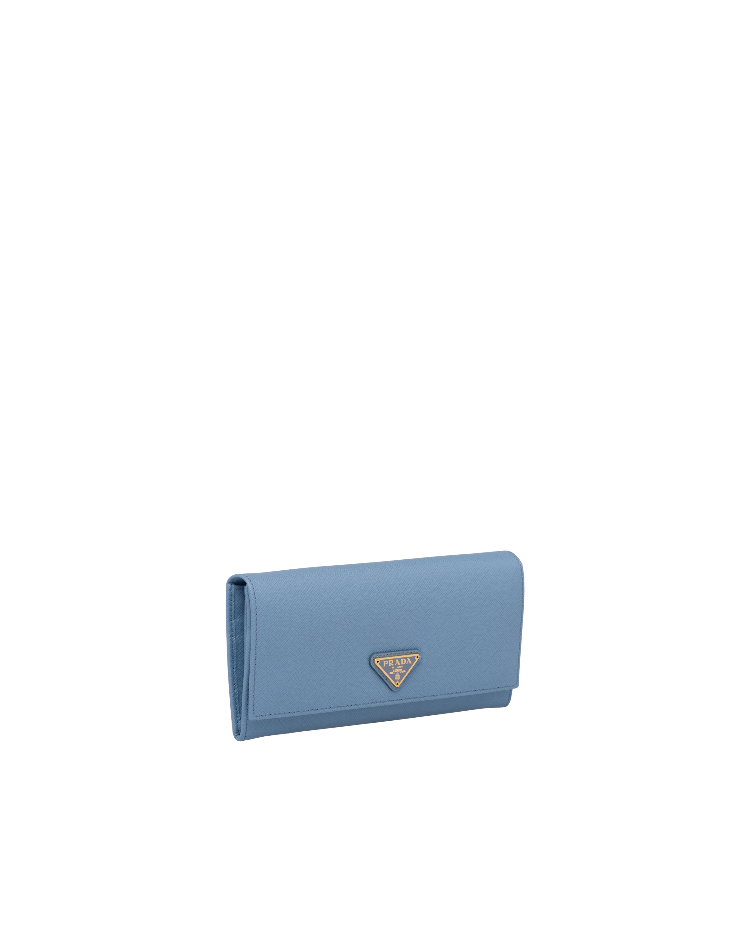 Prada Long Wallet Blue Leather – Luxe Collective