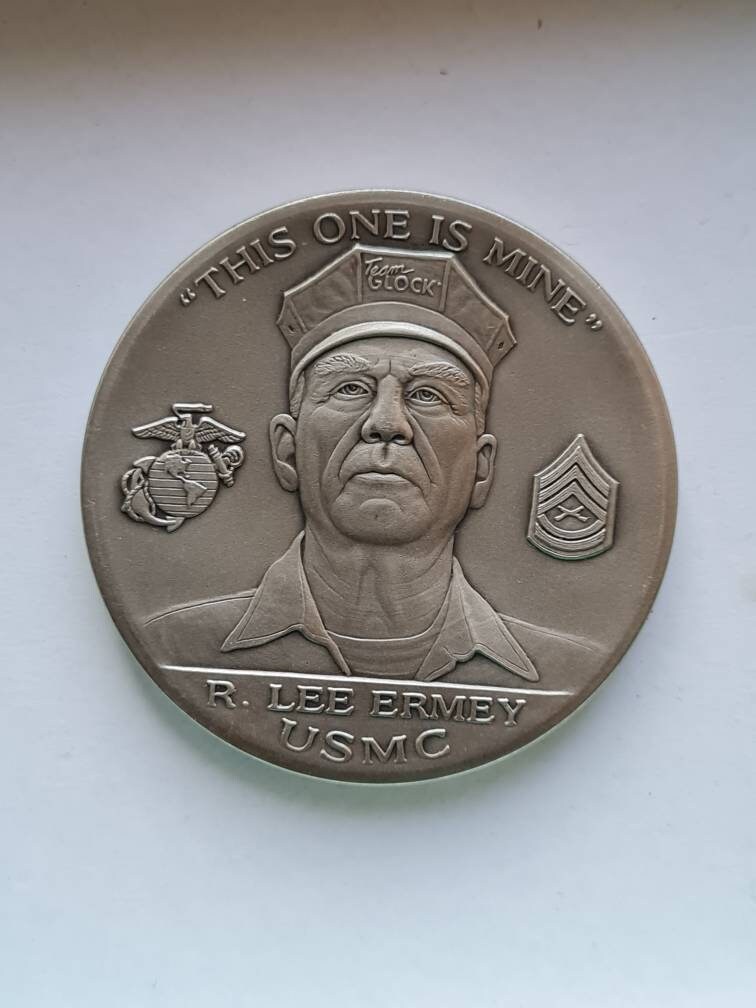 GYSGT R. LEE Ermey “The Gunny” Funeral Challenge Coin Last Coin His Family Made $ - PicClick