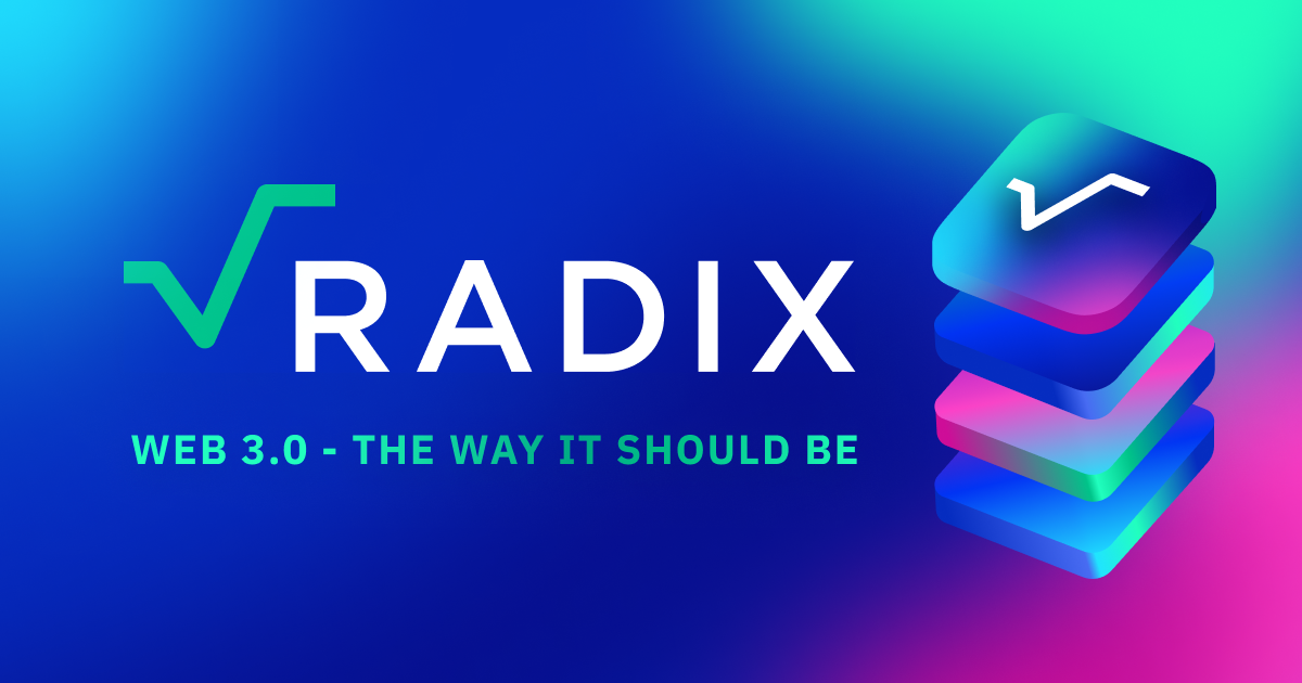 Radix DLT | Radically Better Web3