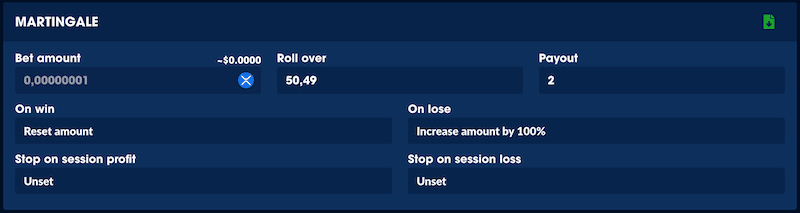 Betting System For Bitcoin Dice games? discussed in Betting Systems/Gambling at Wizard of Vegas