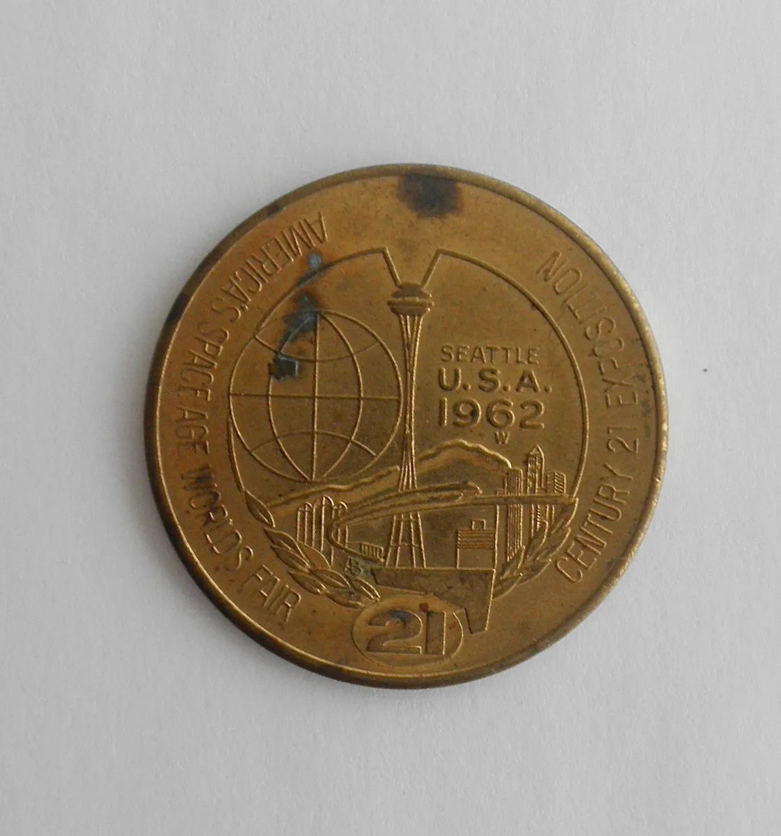 $1,, Silver Dollar Display : Seattle World's Fair (Century 21 Collection) | FromThePage