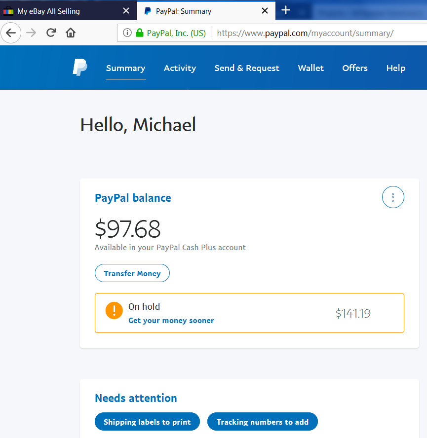 New PayPal account – payments on hold and accessing your money quicker | PayPal US