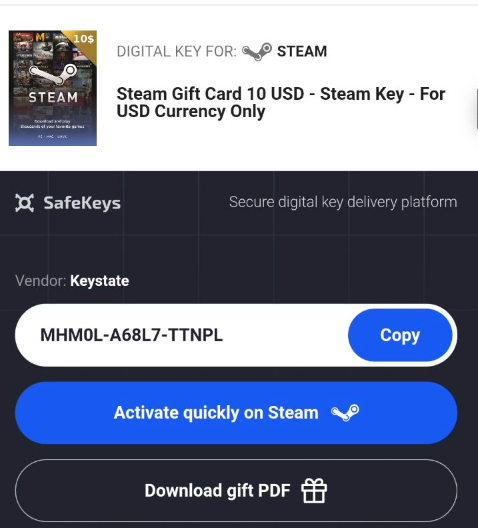 Help with emailing a digital steam card :: Help and Tips