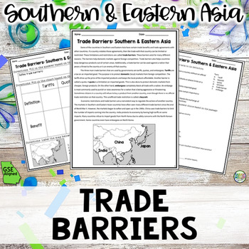 Barriers to International Trade | Activity Worksheet & Video | Teaching Resources