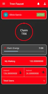 Free Earn TRON Faucet APK Download.