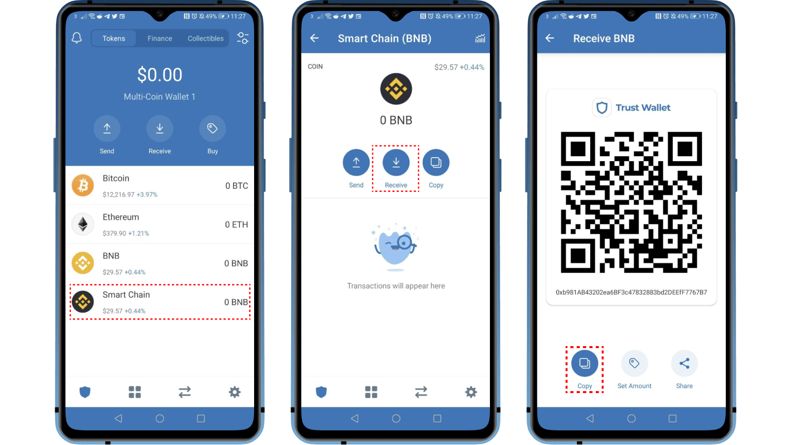 How to See BSC Address in Trust Wallet?