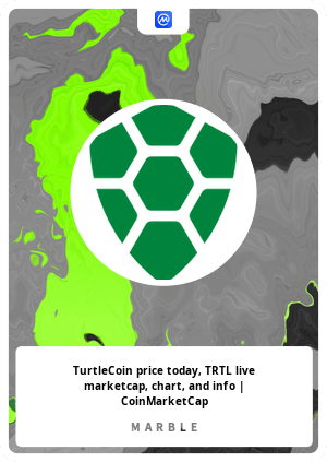 TurtleCoin price today, TRTL to USD live price, marketcap and chart | CoinMarketCap