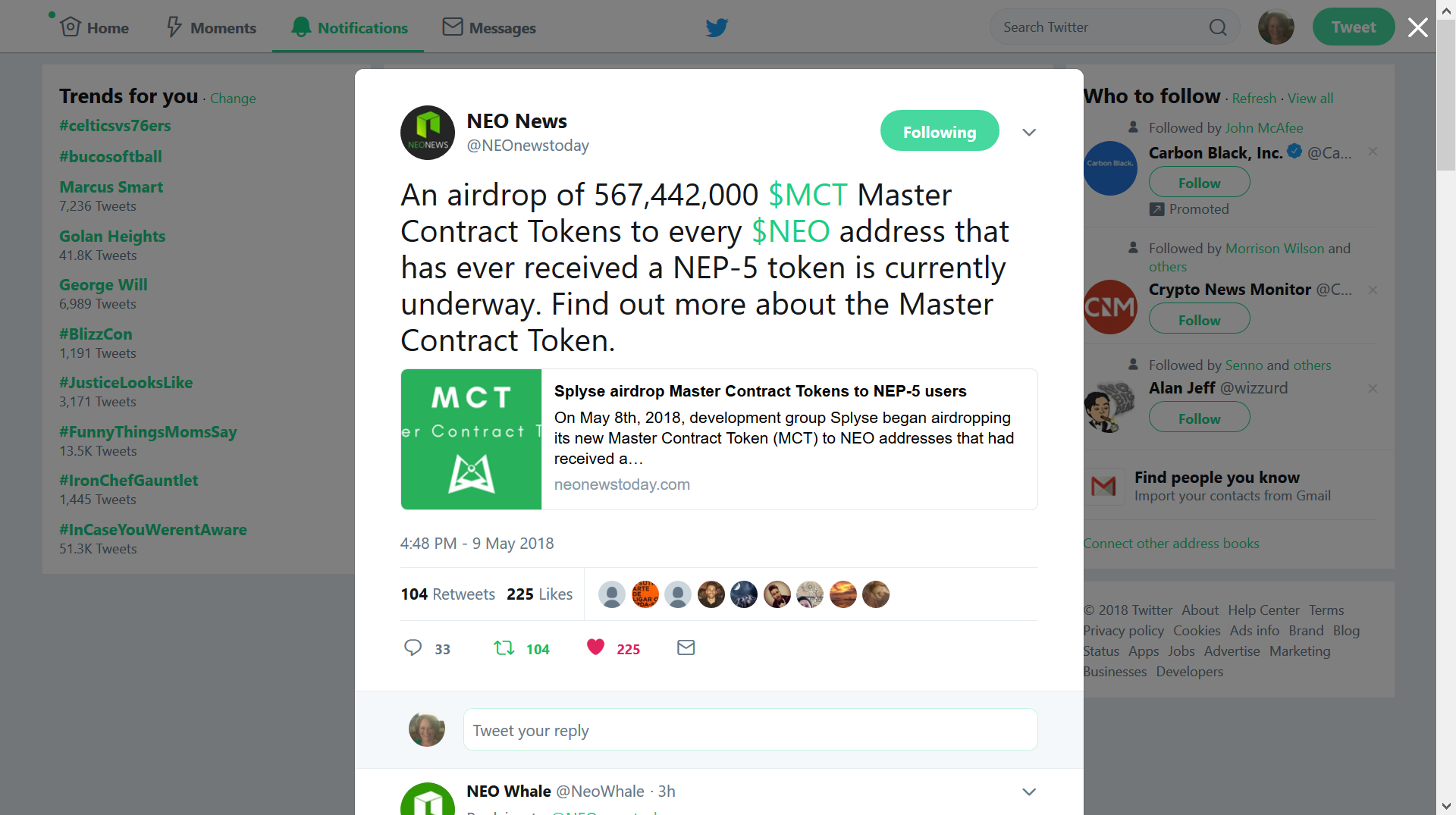 NEO latest news and price analysis in 