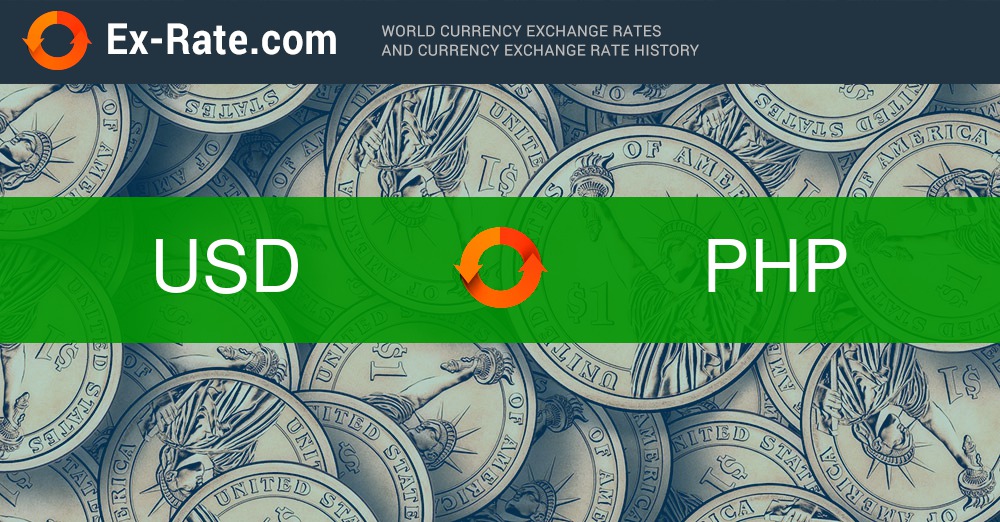 Exchange Rate US Dollar to Philippine Peso (Currency Calculator) - X-Rates