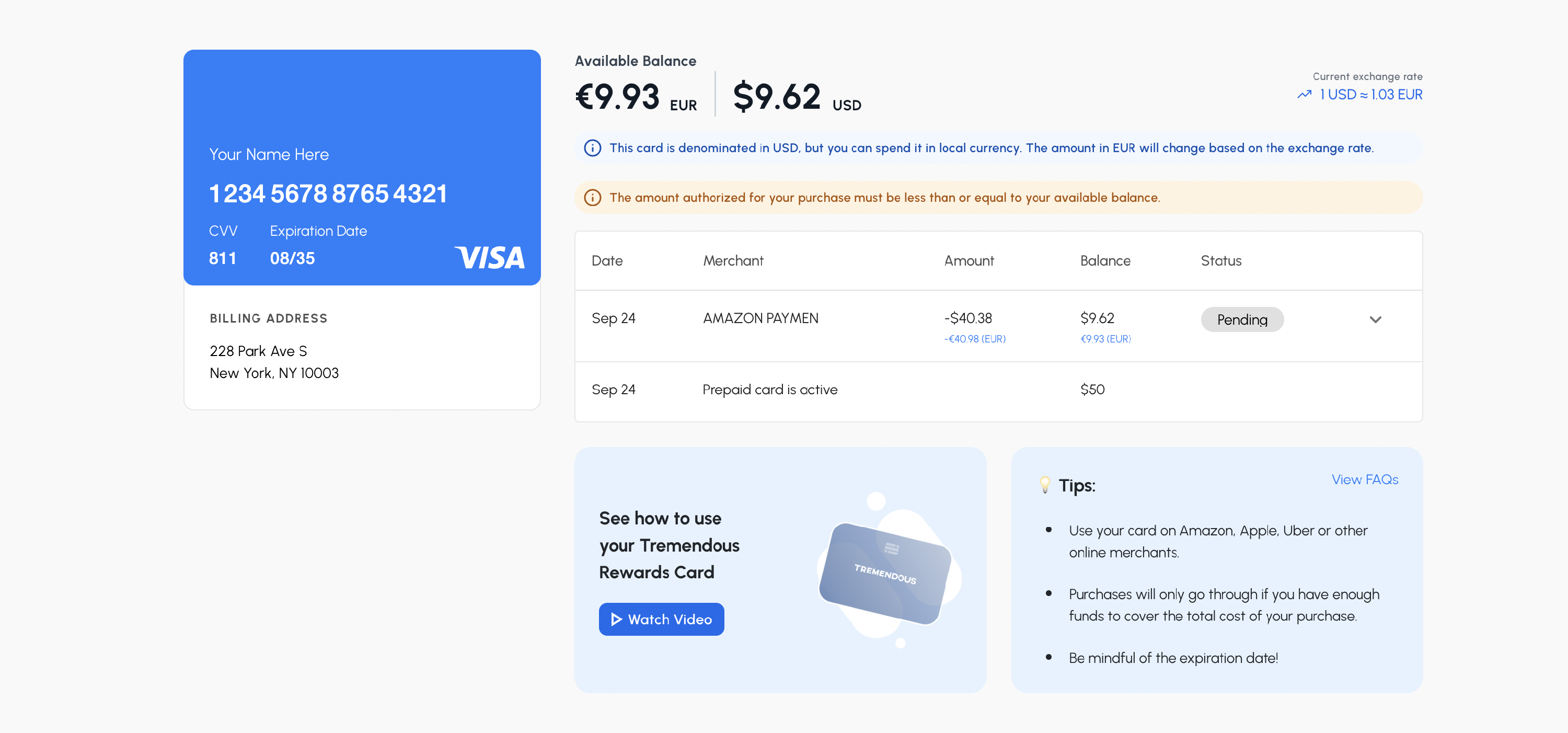 Cardwisechoice | Virtual Visa Mastercard - Transfer money from virtual visa card to PayPal