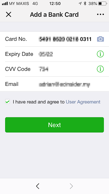WeChat Payment Agreement